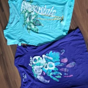 Lot of 2 Vintage AeropostleV Necked T-shirts
